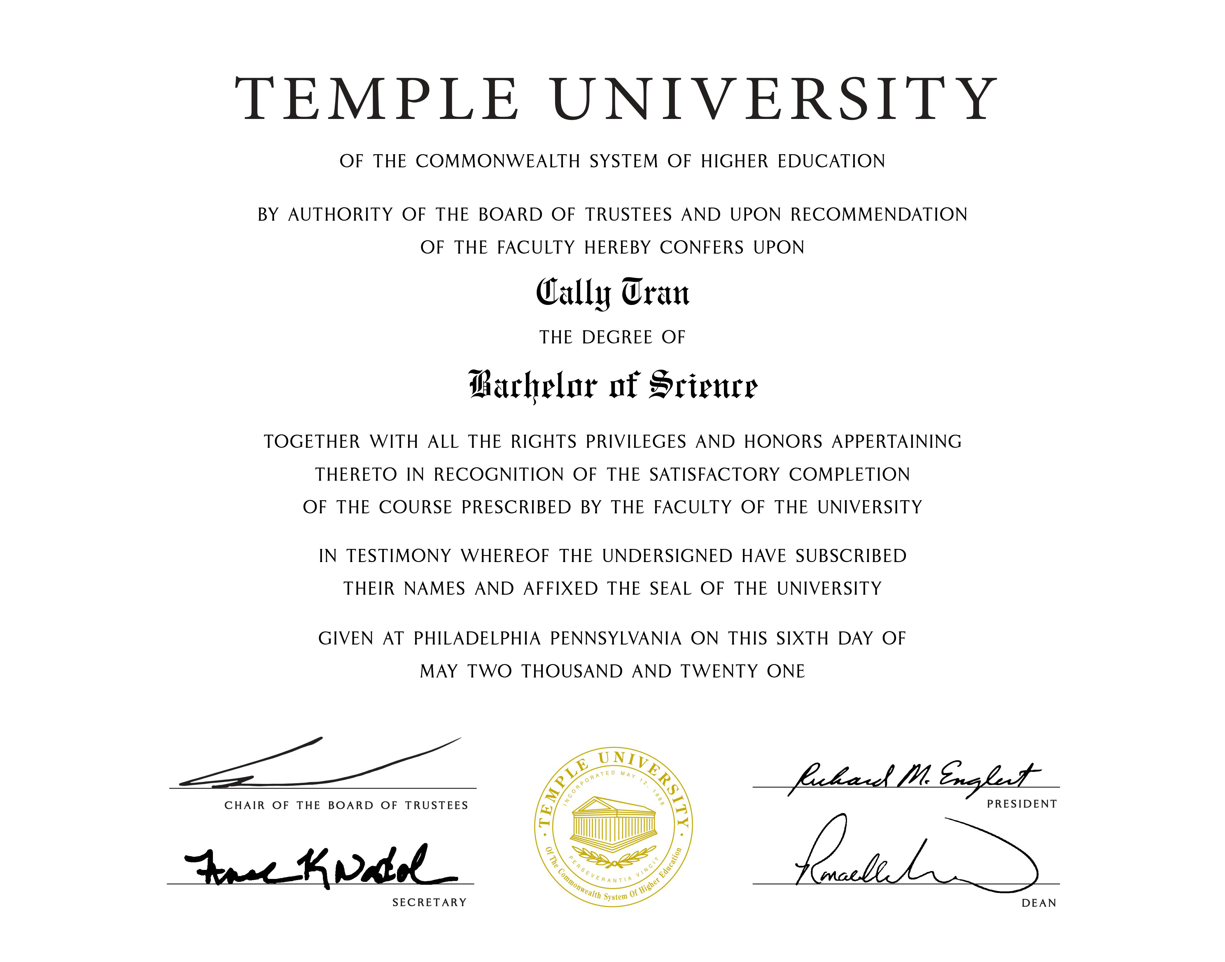 Bachelors Degree